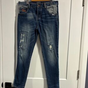 Superdry Low-rise Blue Jeans -size 27x32L